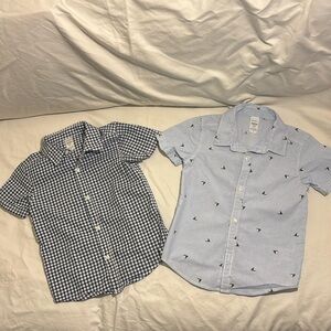 Boys Short Sleeve Button Down SET of 2